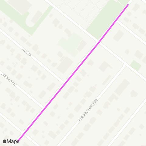 Ville de Drummondville St-Laurent (S.) / 25e Av. / J540 - St-Laurent / 21e Av. / J500 map