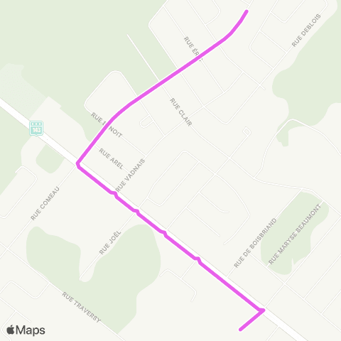 Ville de Drummondville Brouillette / Halikas / N860 - Pl. Charpentier / N800 / M600 map