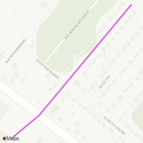 Ville de Drummondville Gde-Allée / Clair / N880 - Pl. Charpentier / N800 / M600 map
