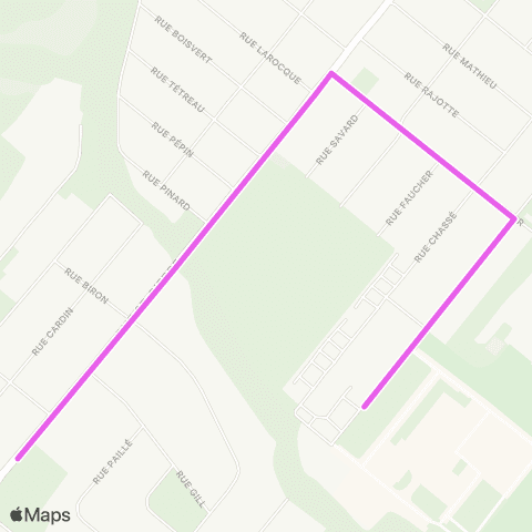 Ville de Drummondville St-Pierre / Boul. Lemire / V220 - St-Georges / Cégep / V200 map