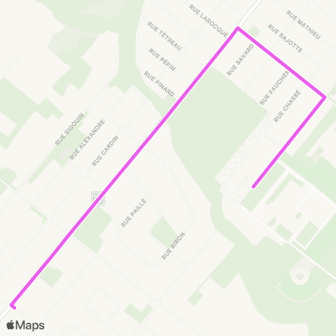 Ville de Drummondville St-Pierre / Cusson / V230 - St-Georges / Cégep / V200 map