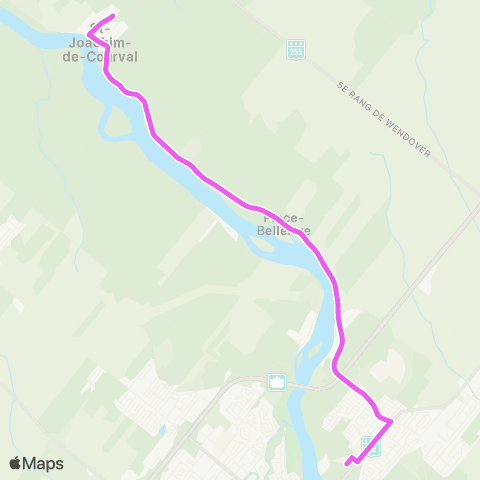 Ville de Drummondville Campus Univ. / C700 / Ch700 / A400 - Extéria Terrain d'Aventures / Rang Ste-Anne / A405 map