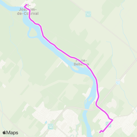 Ville de Drummondville Descôteaux / Spicer / A415 - Campus Univ. / C700 / Ch700 / A400 map
