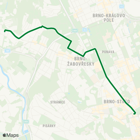 DPMB Žabovřesky, Vychodilova - Česká map