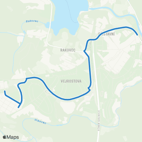 DPMB Kamechy - Zoologická Zahrada map