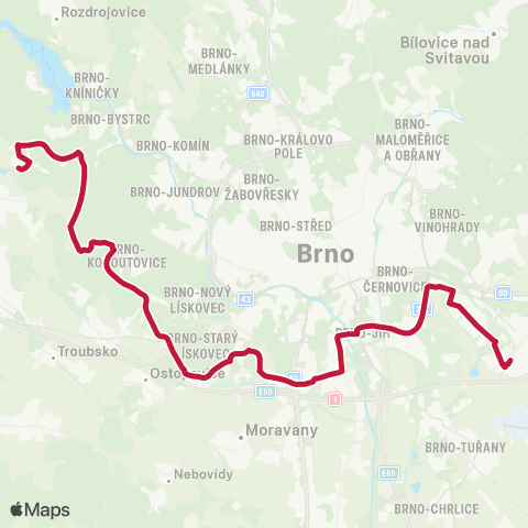 DPMB Kamechy - Areál Slatina map
