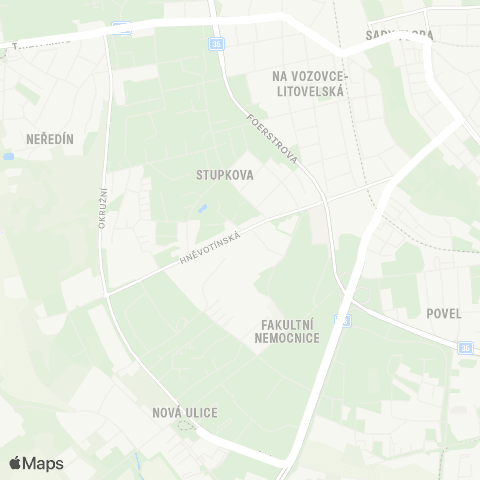 DPMO Palackého - Neředín,Kremat. map