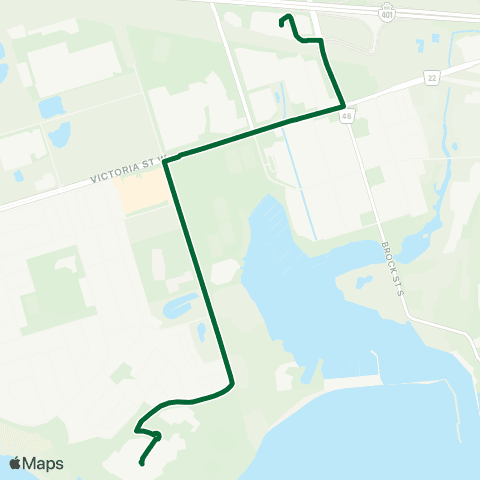 Durham Region Transit Route 392 map