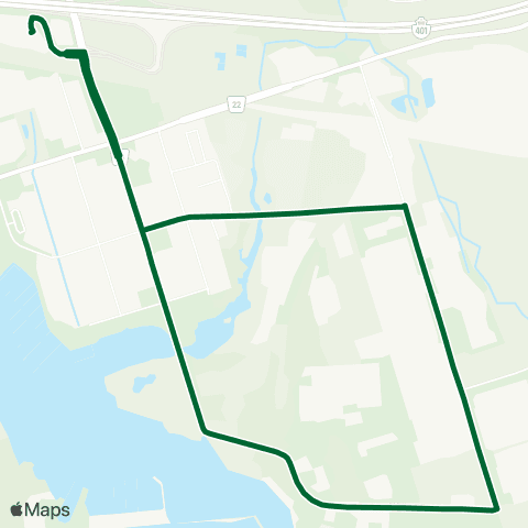 Durham Region Transit Route 315 map
