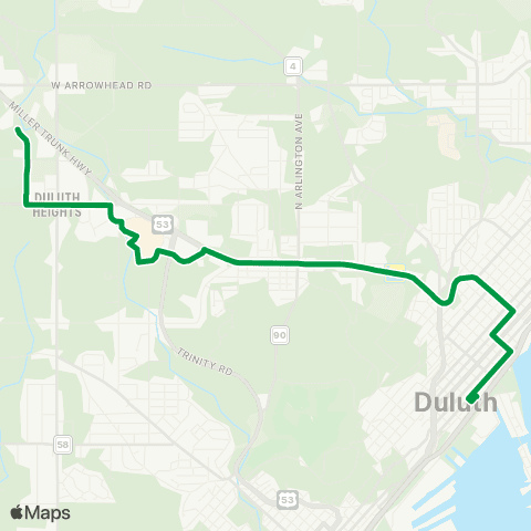DTA DTC-Mall (Green) map