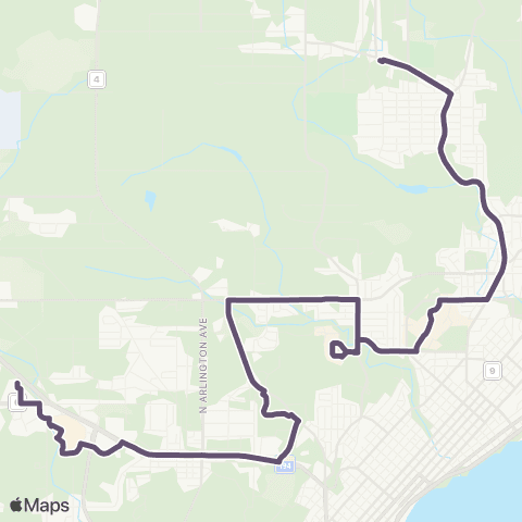 DTA Woodland-UMD-Mall map