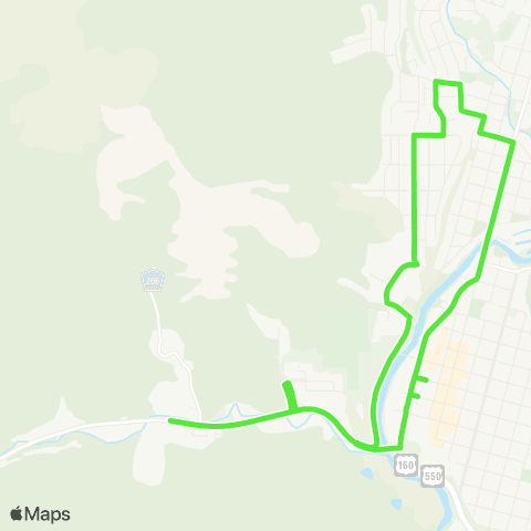 Durango Transit Crestview - 160 W map