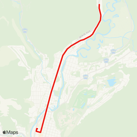 Durango Transit Main Avenue map