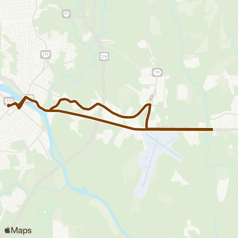 Danville Transit Glenwood map