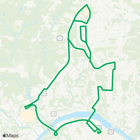 Danville Transit Danville Estates - NorDan map