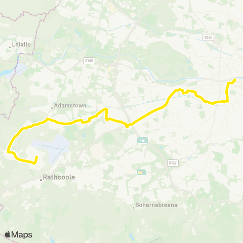 Dublin Bus Newcastle / Greenogue Business Pk - Hawkins St map