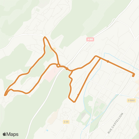 Duobus Ligne 2 B Gare SNCF <> Veyziat <> Géovreisset map