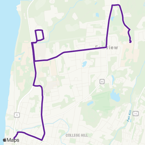 Dutchess County Public Transit Poughkeepsie Northside map