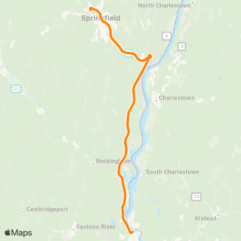 Rockingham MOOver! Springfield In-Town map