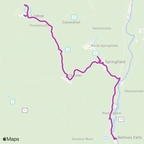 Rockingham MOOver! Bellows Falls-Ludlow map