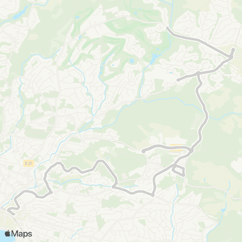 Le Bus St-Raphaël Gare rout. - Collège de l'Estérel - Rostand map