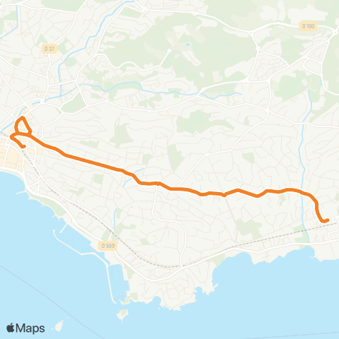 Le Bus Navette Boulouris map