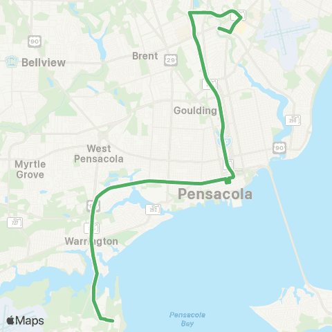 ECAT Corry Sta / NAS Pensacola / Cordova Mall map