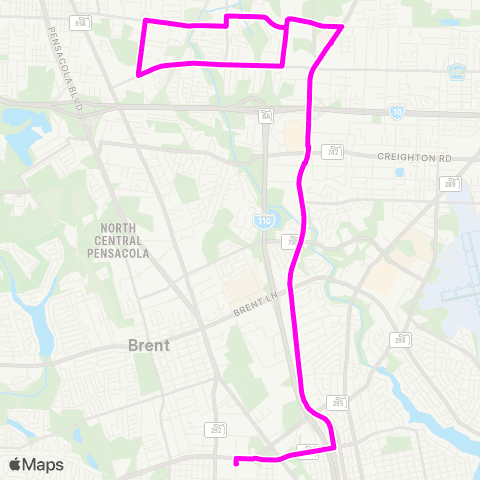 ECAT Davis Highway map