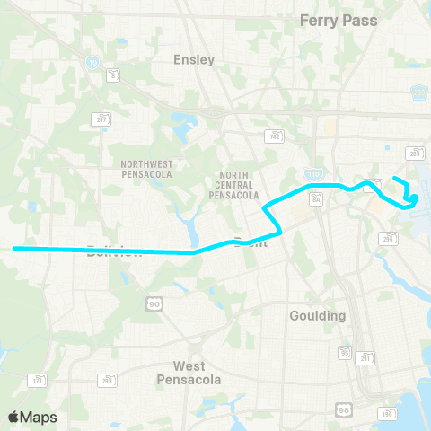 ECAT Michigan Ave / Pensacola International Airport map