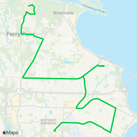 ECAT University of W Florida / Scenic Heights map