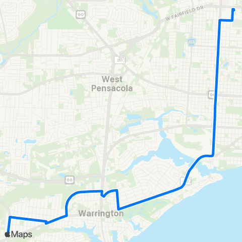 ECAT Warrington / Navy Point map