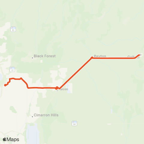 Envida Cares Route 2 map