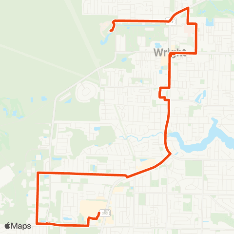 EC Rider Fort Walton Beach map