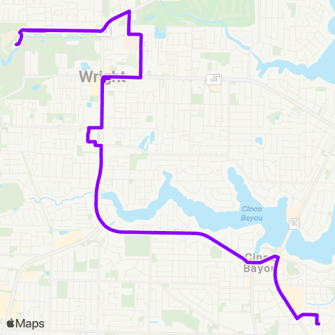 EC Rider Fort Walton Beach map