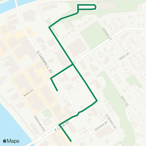 Eau Claire Transit DRC Express map