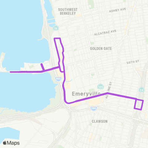 Emery Go-Round Shellmound / Powell Sun map