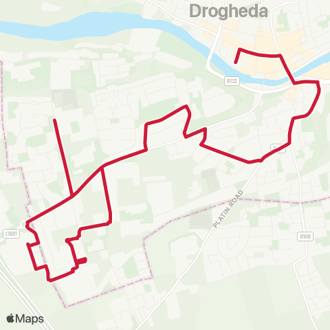Bus Éireann Drogheda West St - Dominck St map