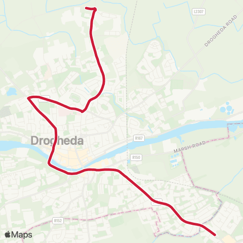 Bus Éireann Southgate SC - Ballymakenny map