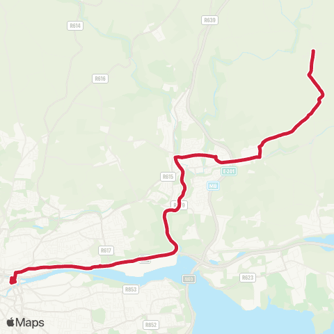 Bus Éireann Parnell Place - Knockraha map
