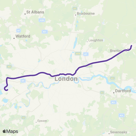Elizabeth Line Elizabeth Line map