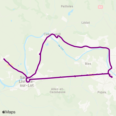 Élios Gare routière / Bg de Casseneuil map