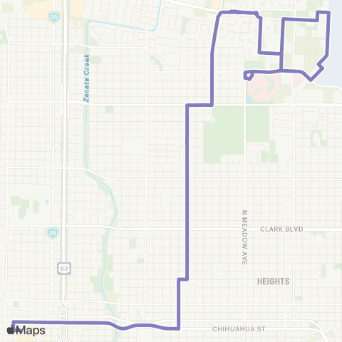 El Metro Tilden / Municipal Court map