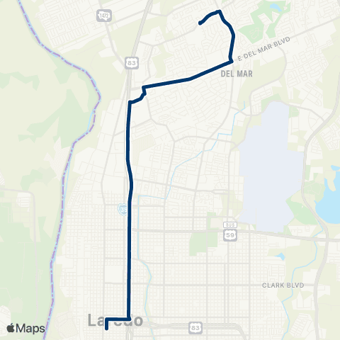 El Metro Del Mar Express map