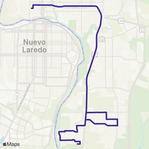 El Metro Santa Rita map