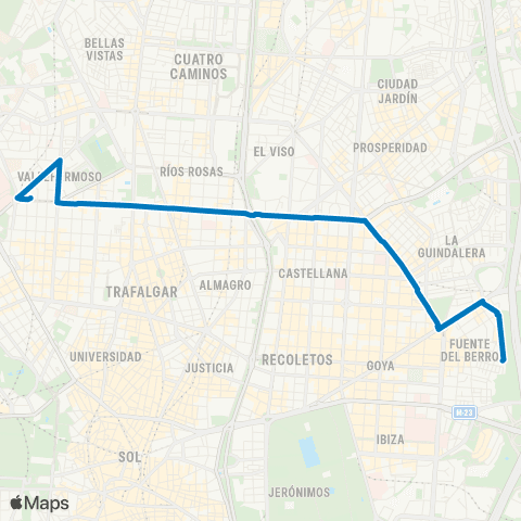 EMT Plaza de Cristo Rey - Paseo Marques de Zafra map