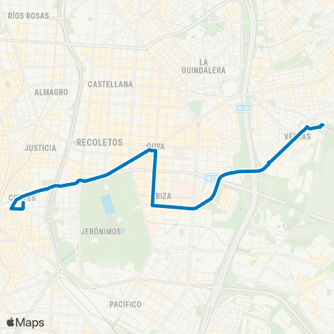 EMT Puerta del Sol / Sevilla - la Elipa map