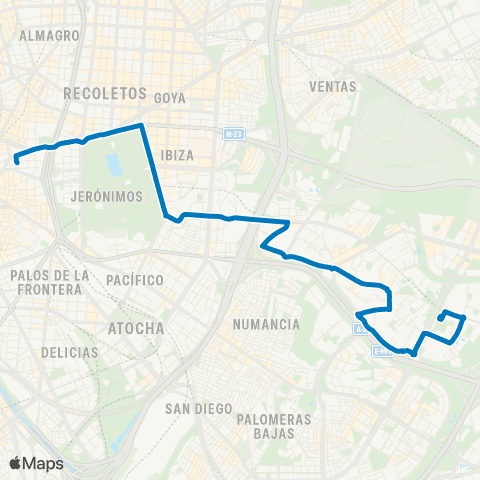 EMT Puerta del Sol / Sevilla - Pavones map