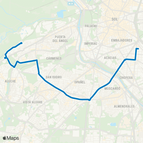 EMT Atocha - Batan map