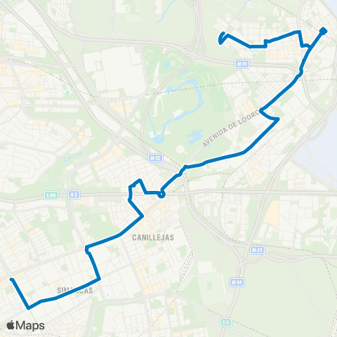 EMT Plaza de Ciudad Lineal - Barajas map