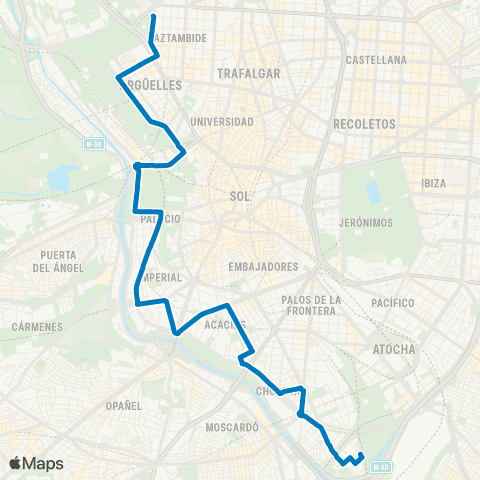 EMT Plaza de Cristo Rey - los Puertos map